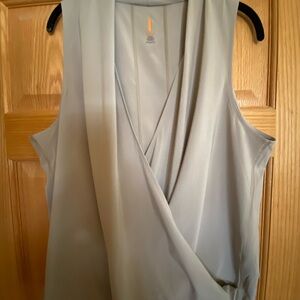 Lucy Sleeveless Faux Wrap Top